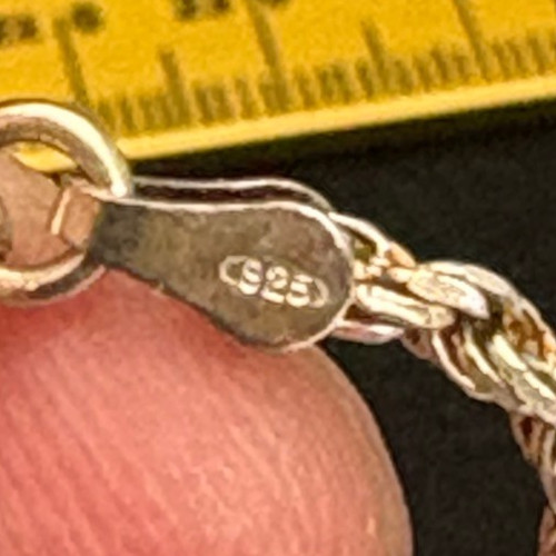 Vintage Sterling Silver Chain Bracelet 6″ Italy 925 3.5 Grams