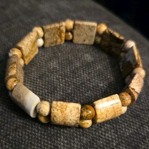 Estate Sale VINTAGE HIGH END *RARE* GORGEOUS Multicolor NATURAL STONE BRACELET