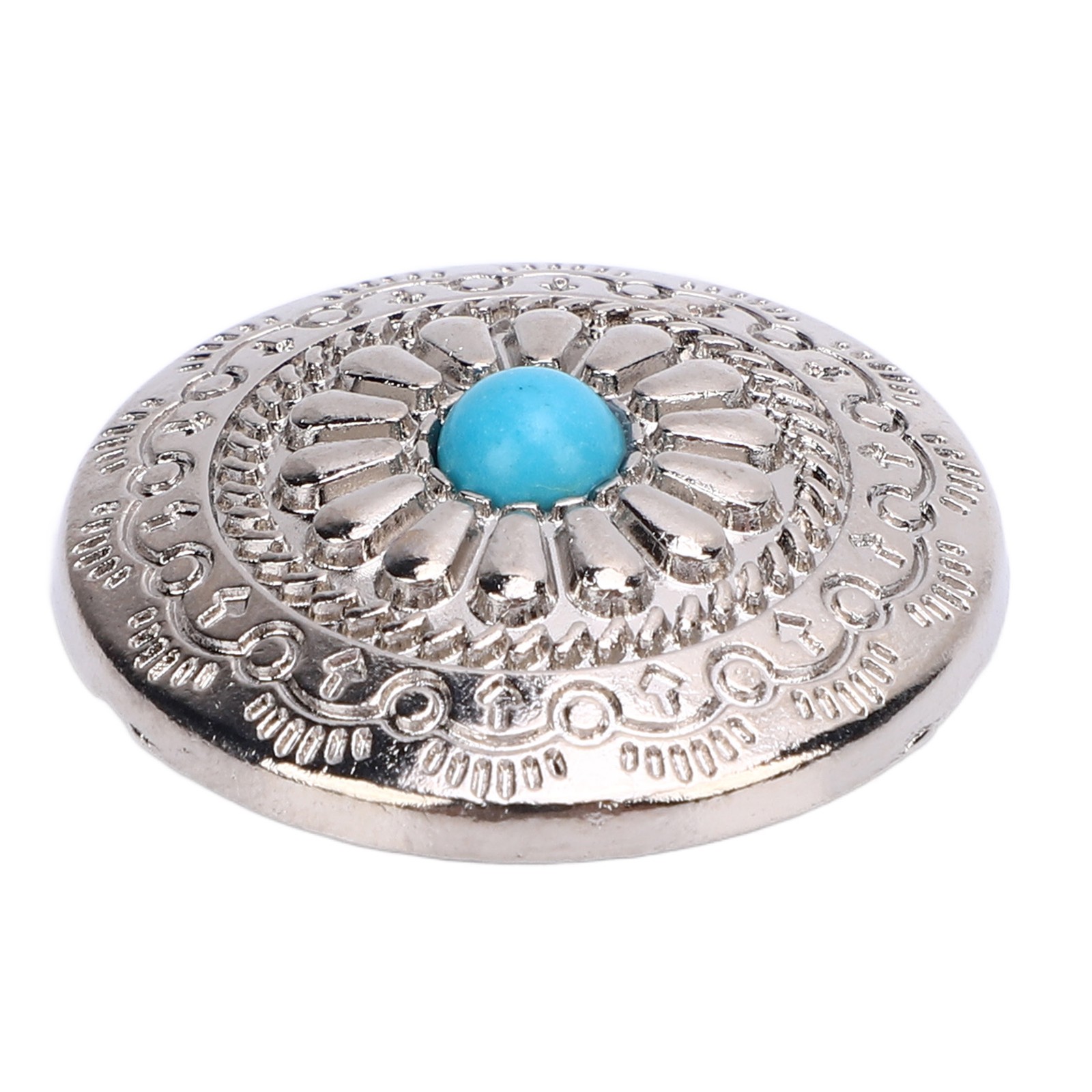 Blue Turquoise Screw Buttons Elegant Design For Leather Crafts Easy To Use