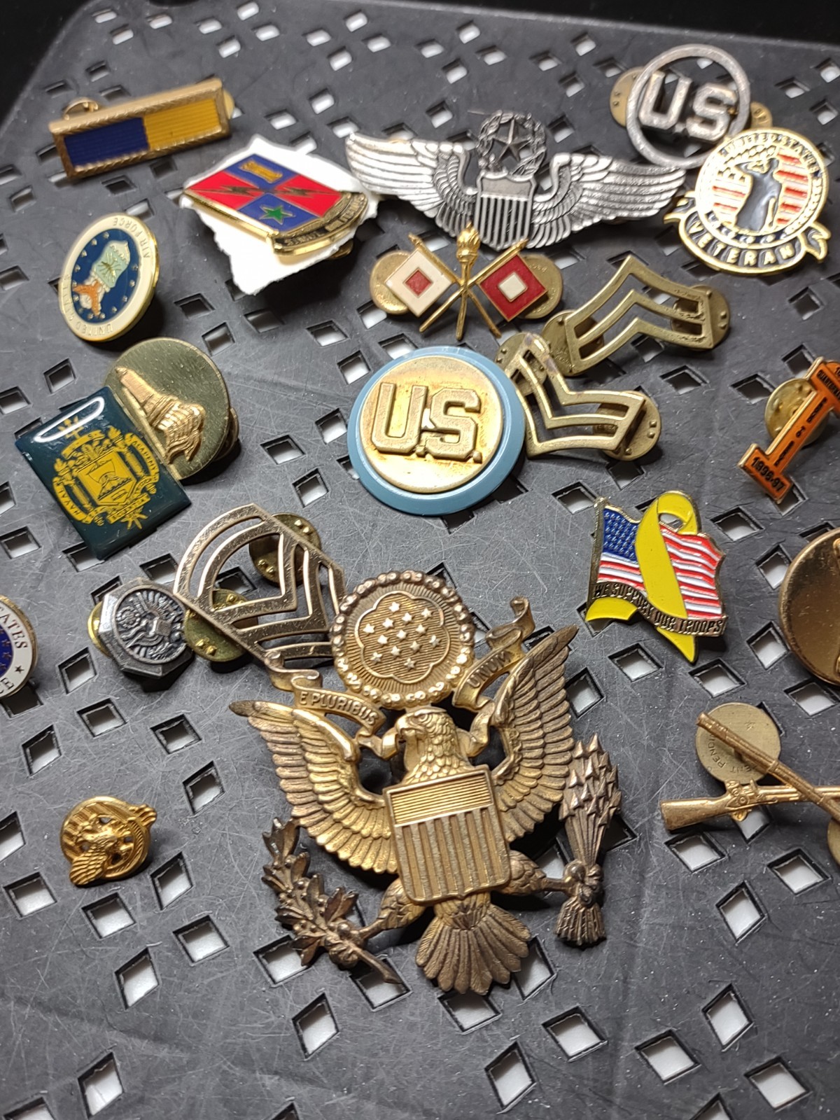 Lot Of Military Themed Pins Military Pin Lot DSTAC
