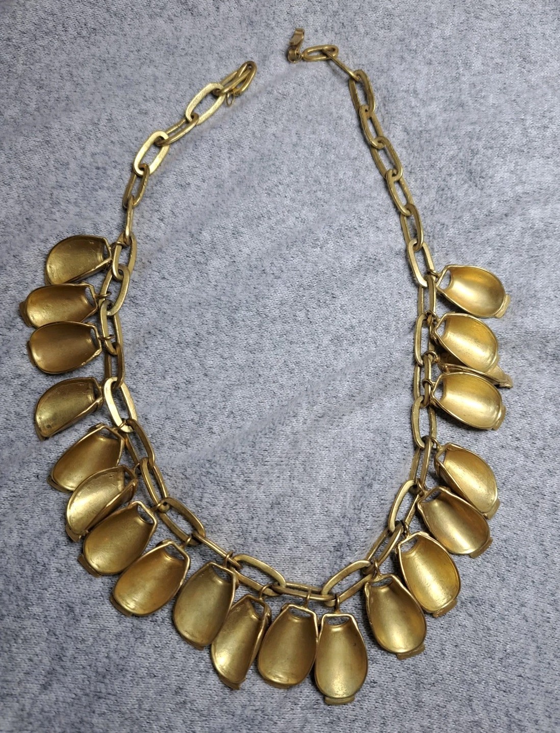 Vtg Kalevala Koru Nukkekääty Doll Chain Necklace 20 Charms Signed RC Rolled Gold