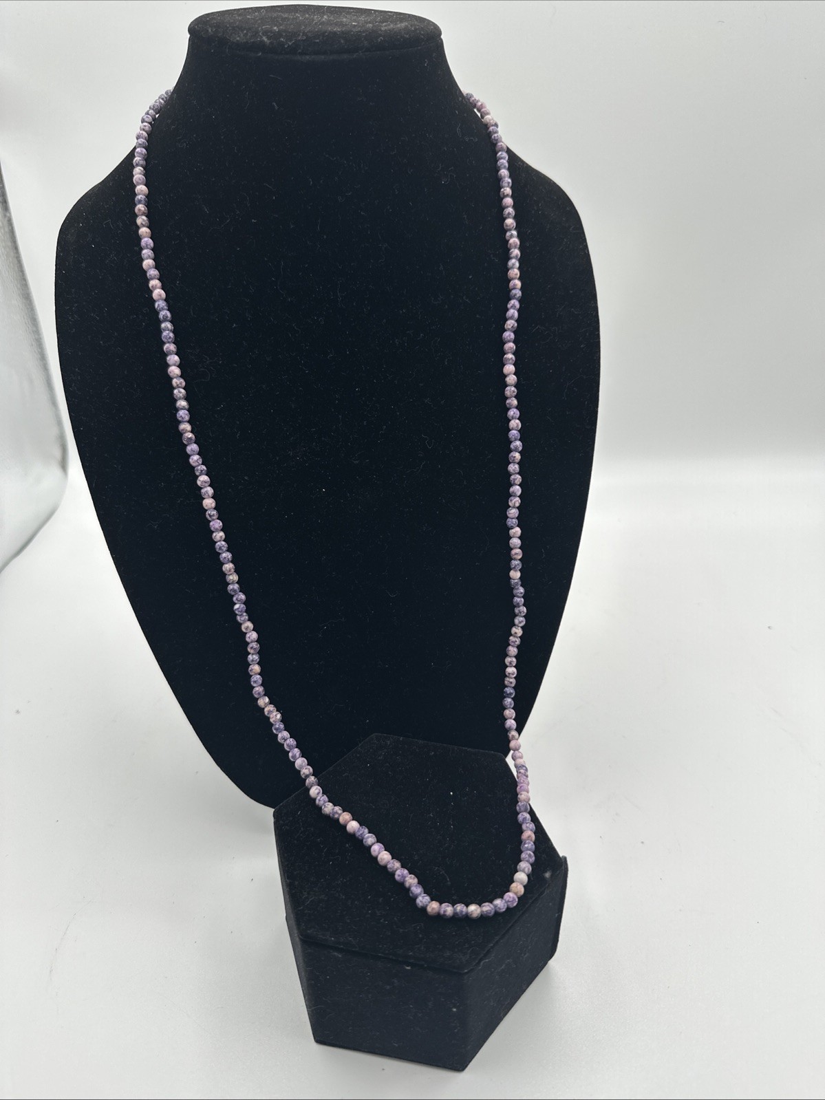 Beaded Necklace Mixed Lot Assorted Necklaces Small Natural Synthetic Bead 4 mm