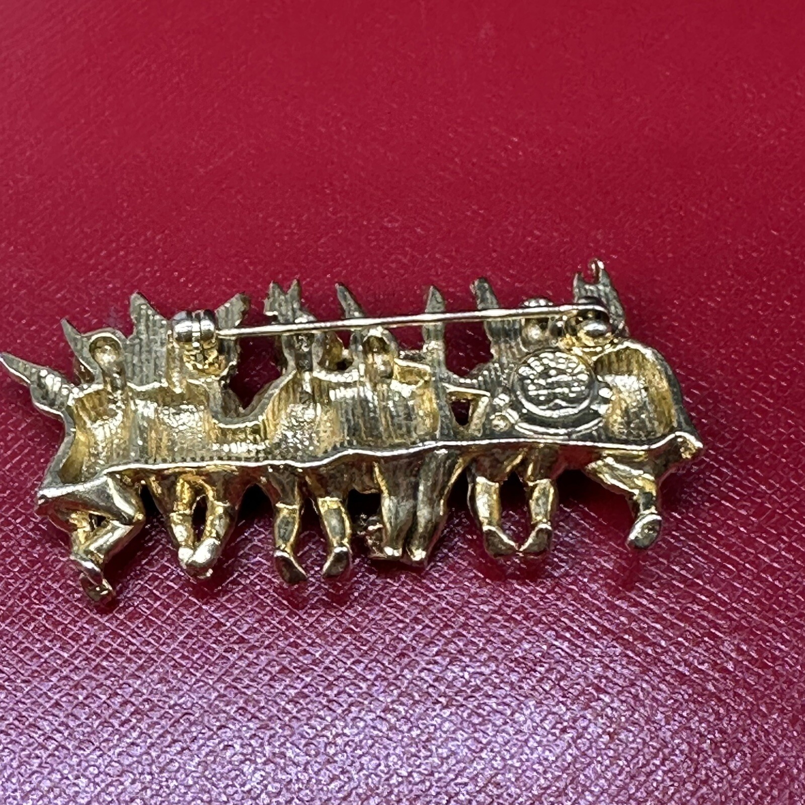 Vintage Edgar Berebi Limited Edition 6 All n A Row Angel child Brooch