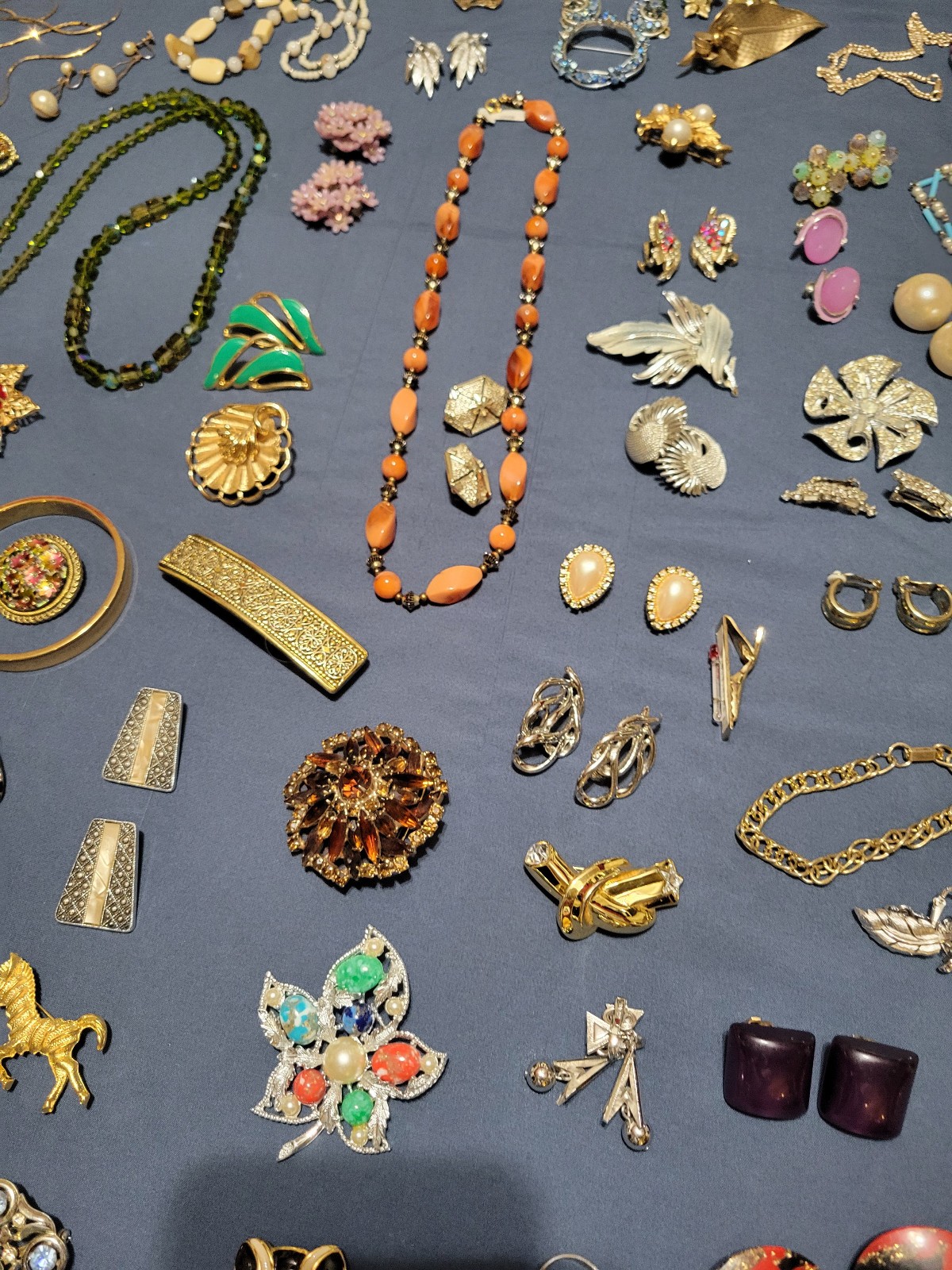 Vintage Costume Jewelry-6 lbs.-Weiss,Kramer,Monet,Coro,Trifari,Sterling,GF ETC.
