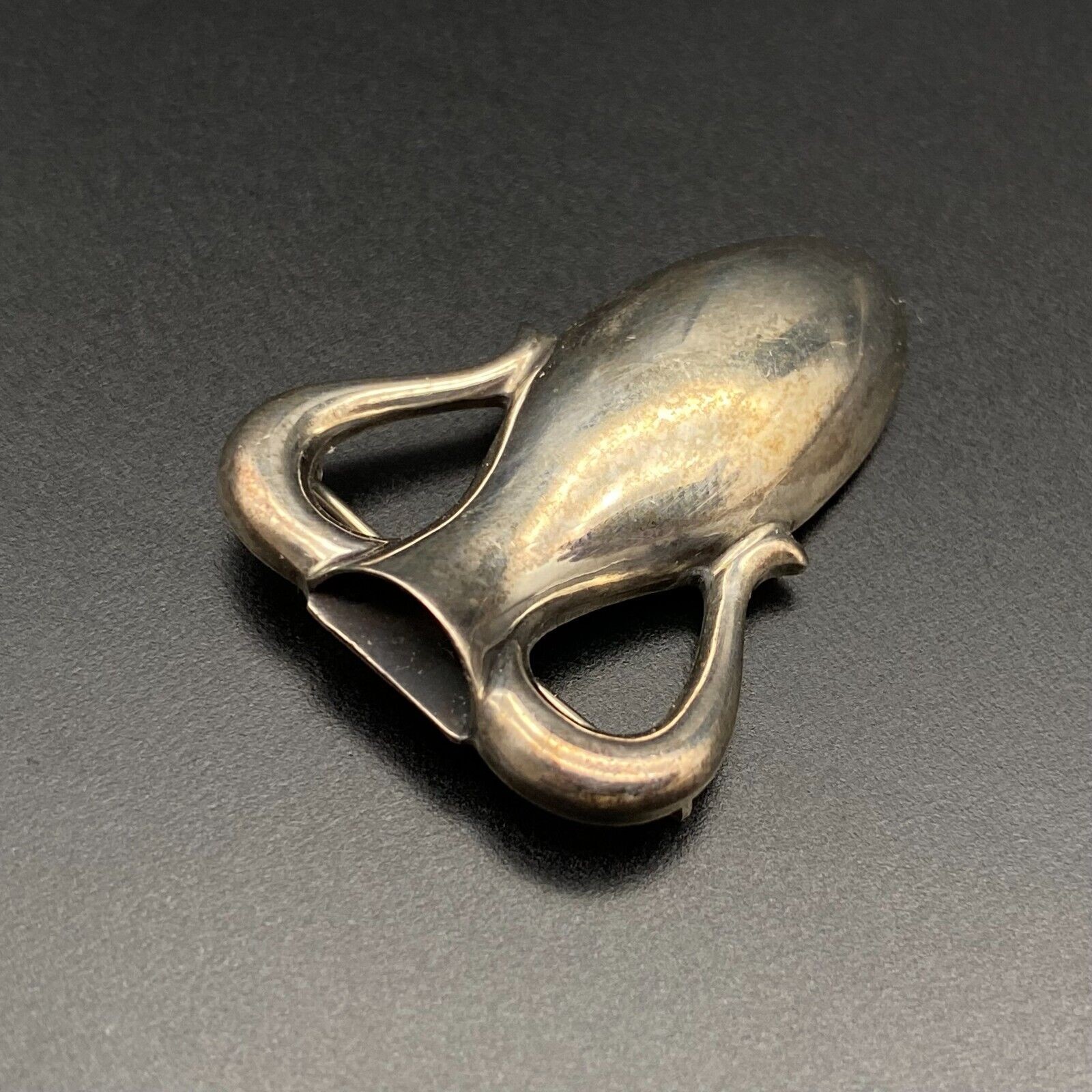 Vintage James Avery Vase Sterling Silver Brooch Pin