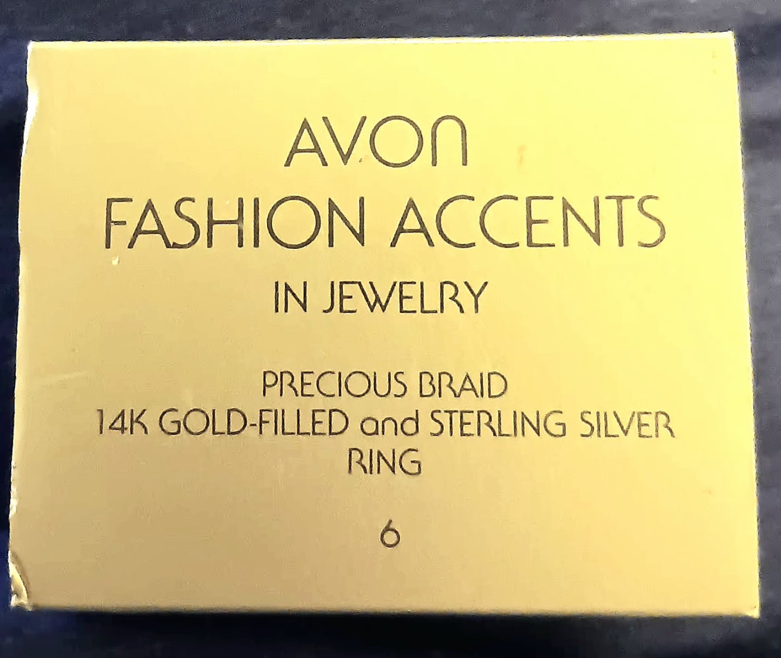 Avon Precious Braid Ring – Braid of 14k Gold-filled & Sterling Silver Size 6 New