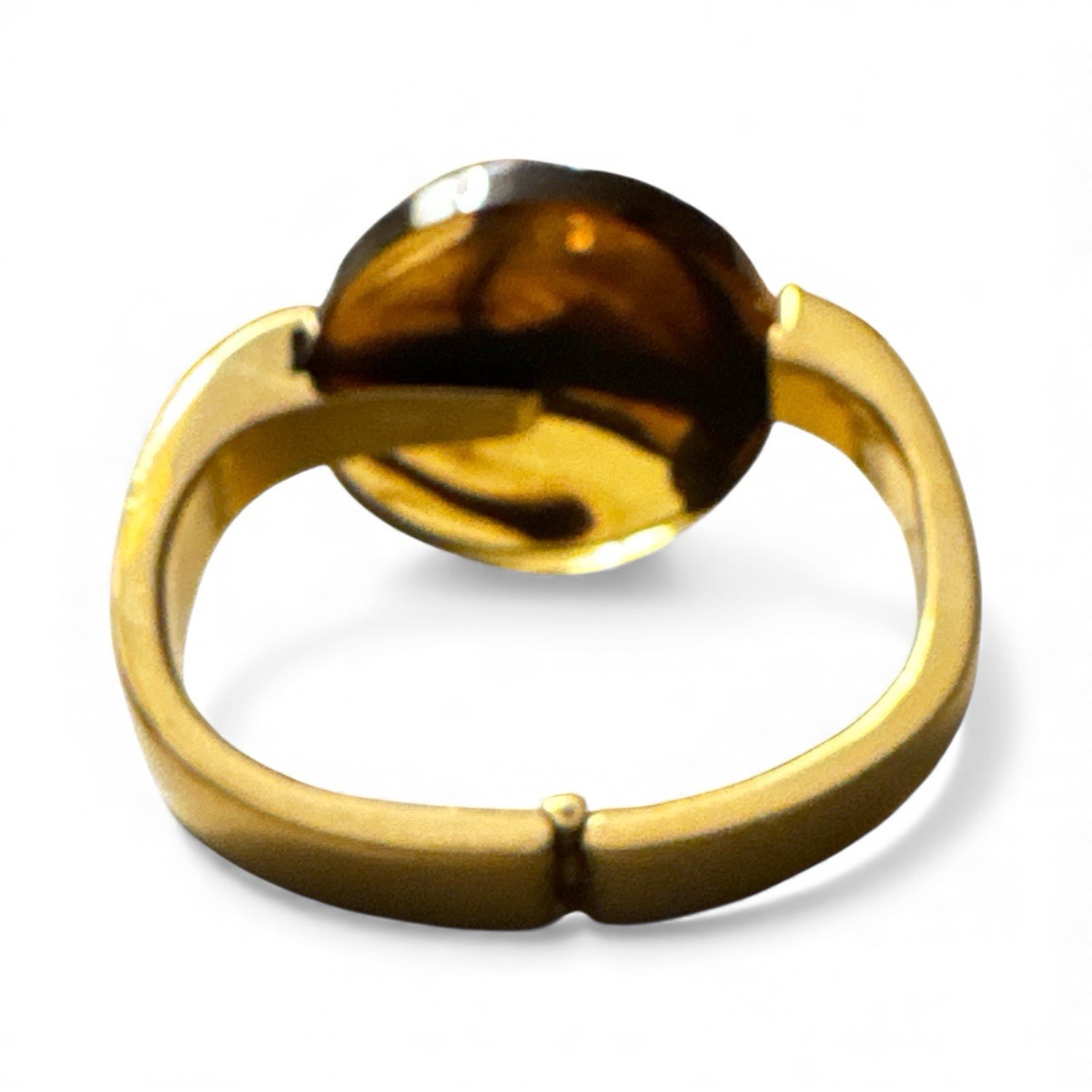 Kunio Matsumoto for Trifari Clamper Bracelet Gold Tone Faux Tortoise ~6/12 in