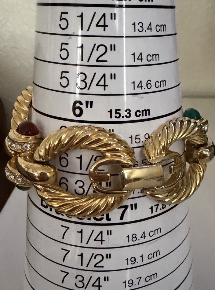 Vtg Givenchy Cabochon Mogul Bracelet