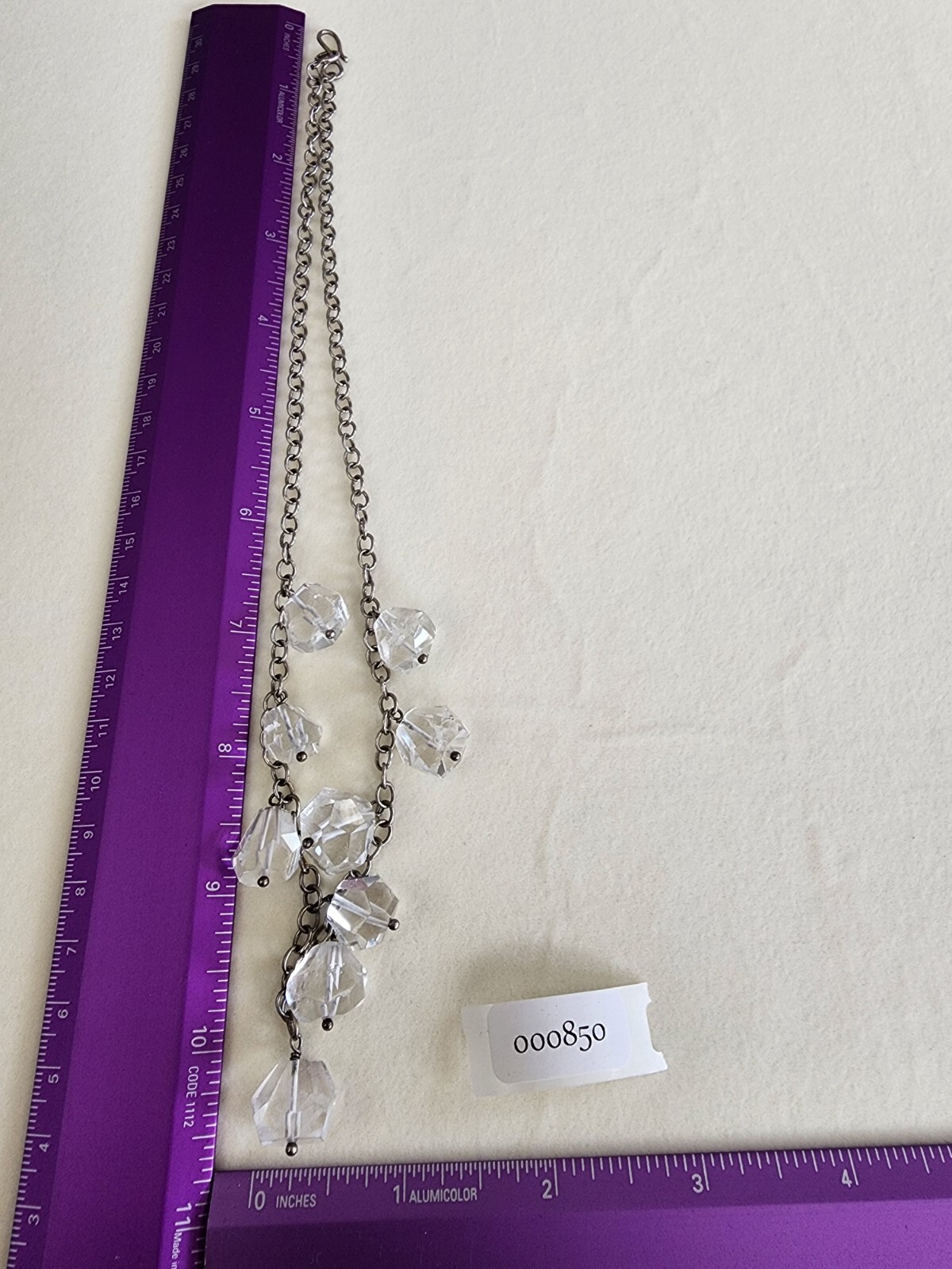 Vtg Crystal Quartz Faceted Briolette 925 Sterling Silver Nickel Free FREE $HIP!!