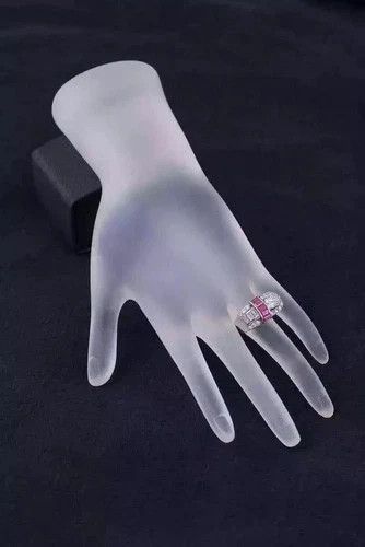 Stunning Art Deco Style Emerald Cut Lab Created Diamond 925 Silver Ring For Her