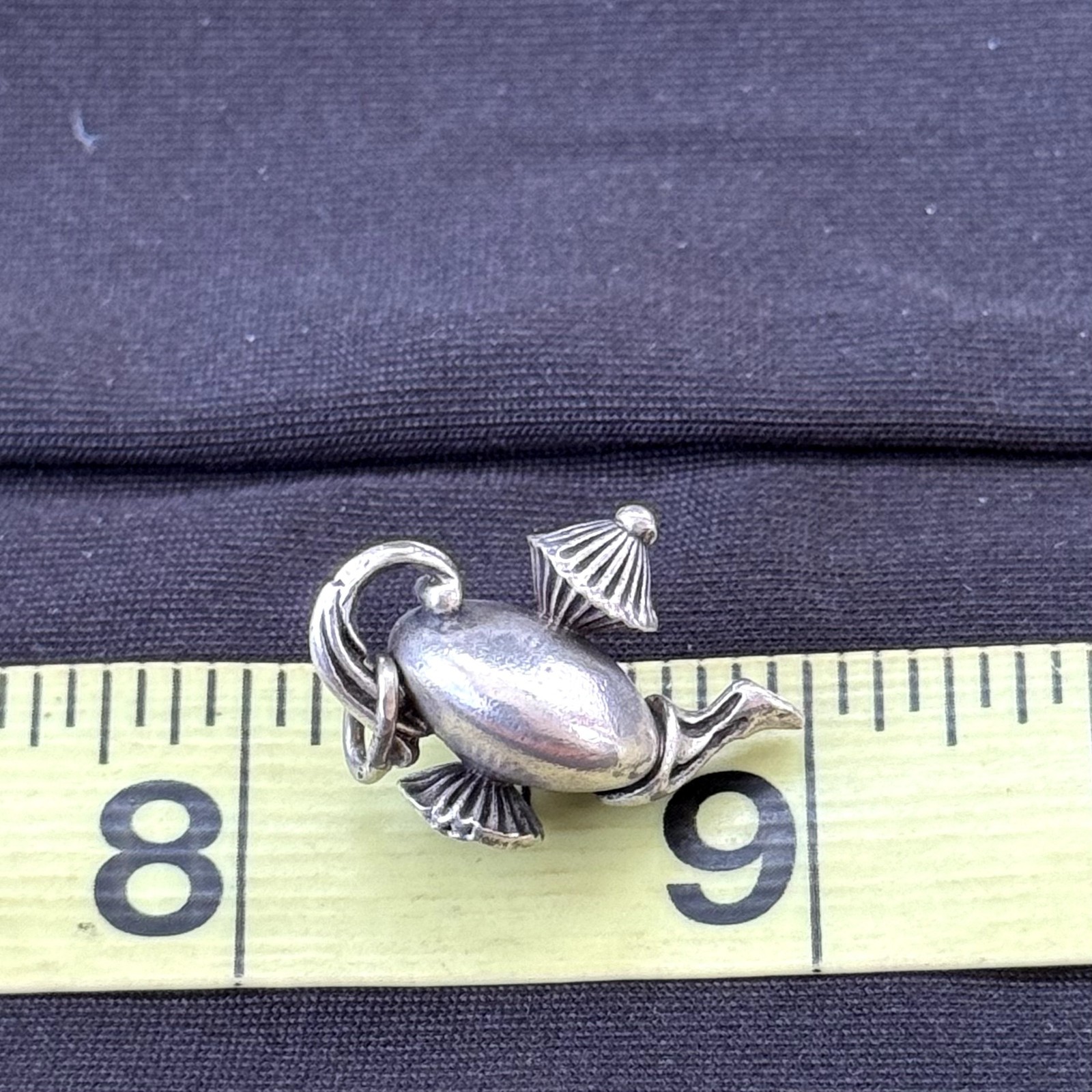 Traditional Dangle Teapot Charm Vintage Beau 925 Sterling Silver .75” Length
