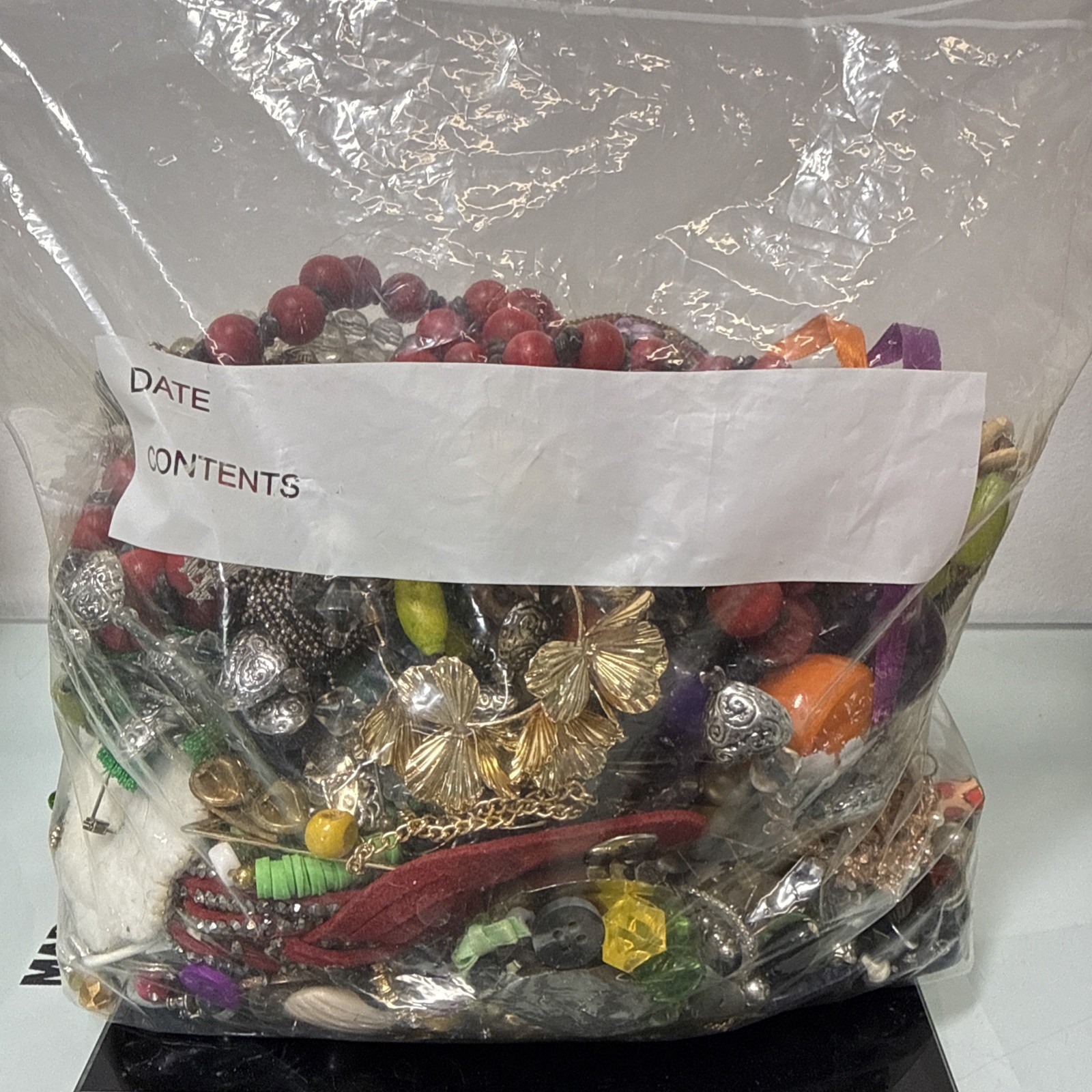 3+ lbs VTG to NOW CRAFT JUNK SCRAP BROKEN Jewelry Lot Harvest Repurpose Salvage