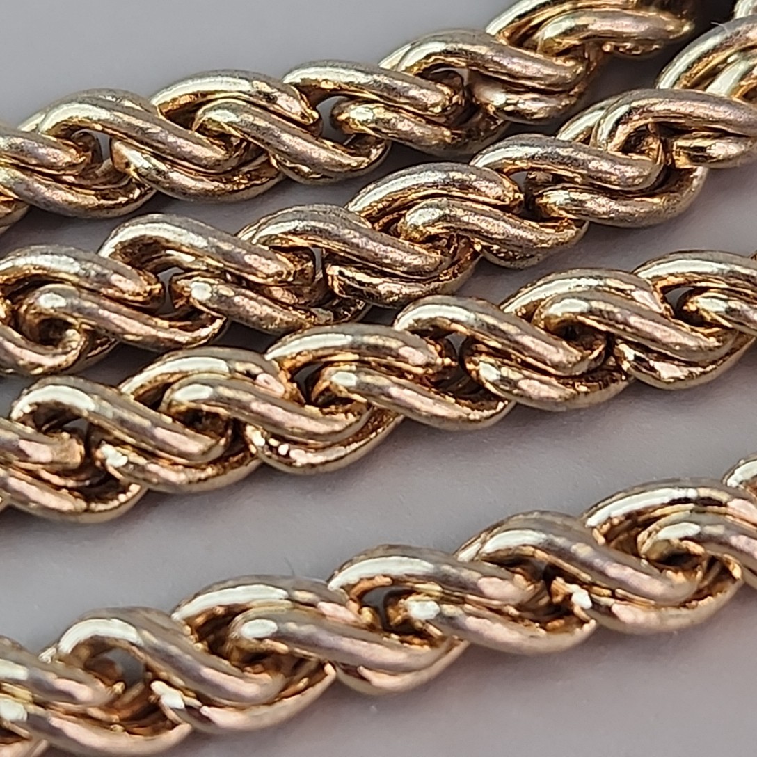 Vintage Christian Dior Rope Chain Necklace 4mm SHORT 15″