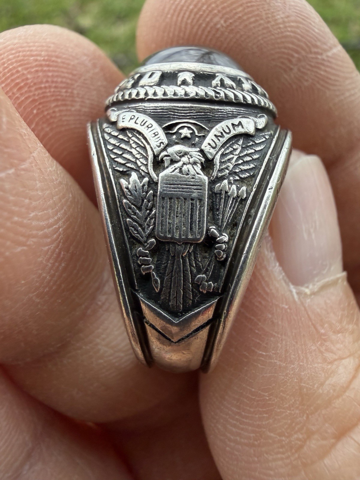 Vintage Military Us Army Returned Class Ring ( 10.4% Palladium)