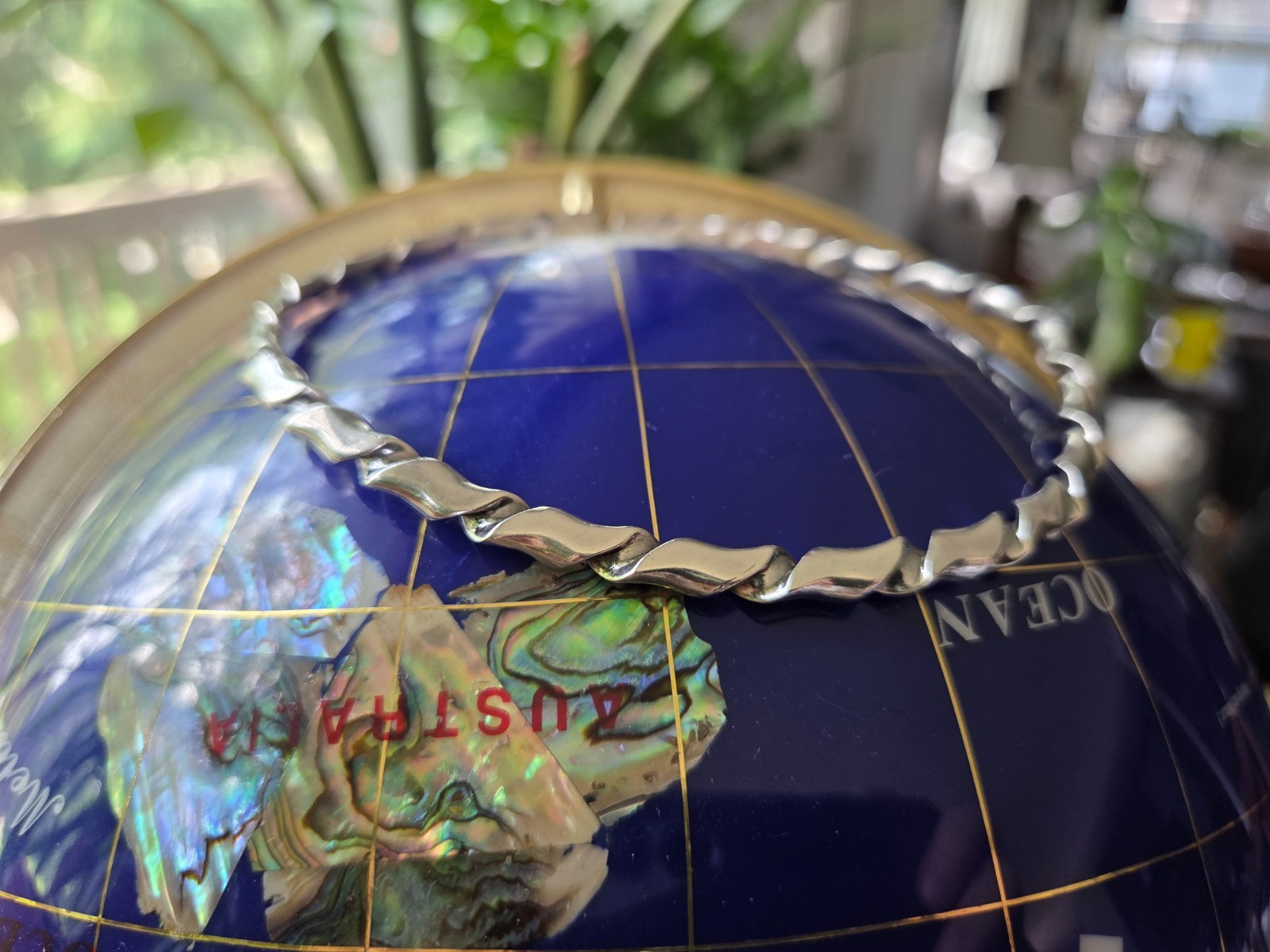 VTG Mexico 925 SS Collar Cuff Twist Necklace