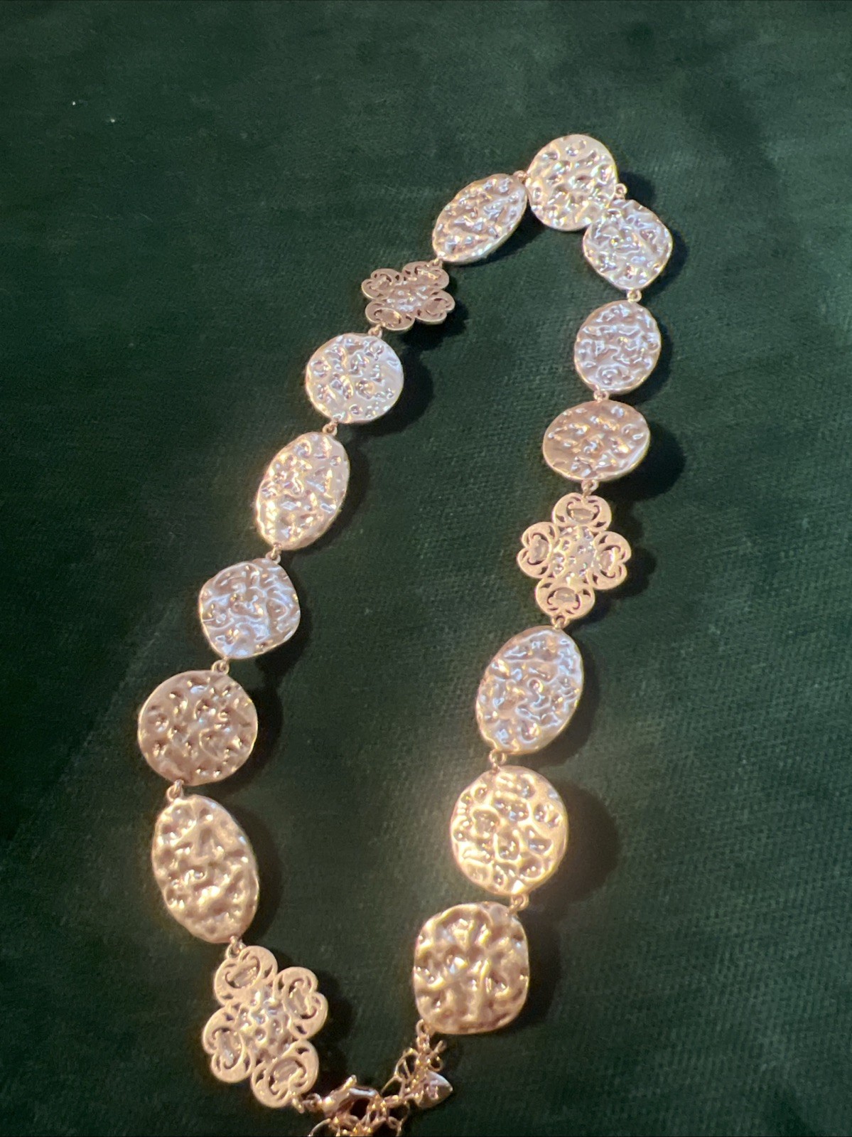 Signed Reya Multicolor Gold Plated Jewels Of India Necklace tik tok Famous HTF