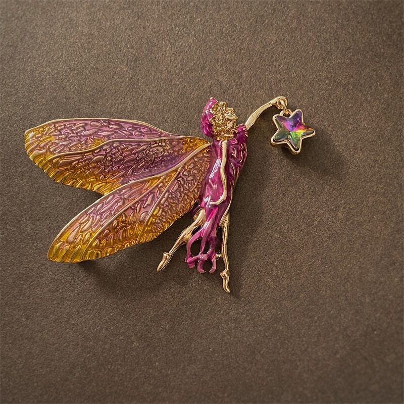Exquistie Women Vintage Pearl Brooches Pins Enamel Elegant Corsage Temperament