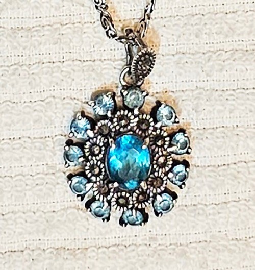 Antique Unique Pendant with Italian 925 Sterling Silver