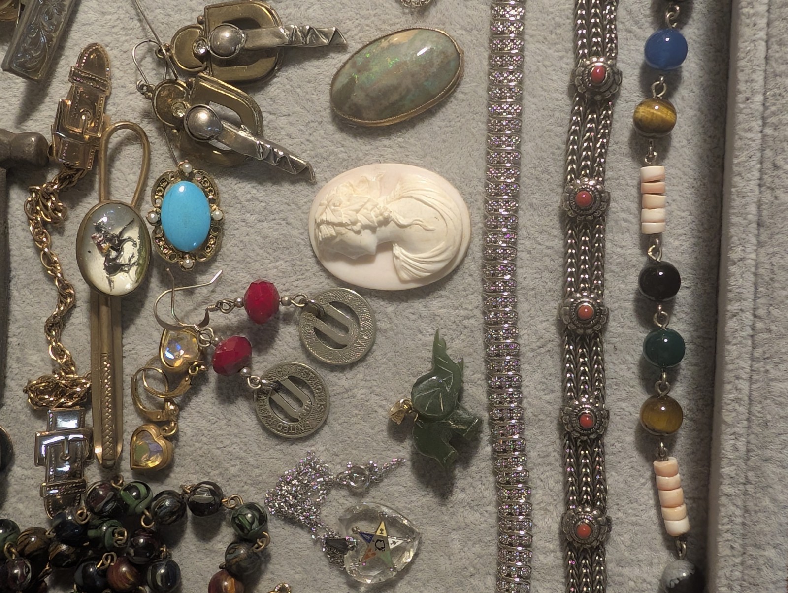 43 Vintage Unusual Wearable Collectible Craftable Jewelry & Nice Items Lot! 925