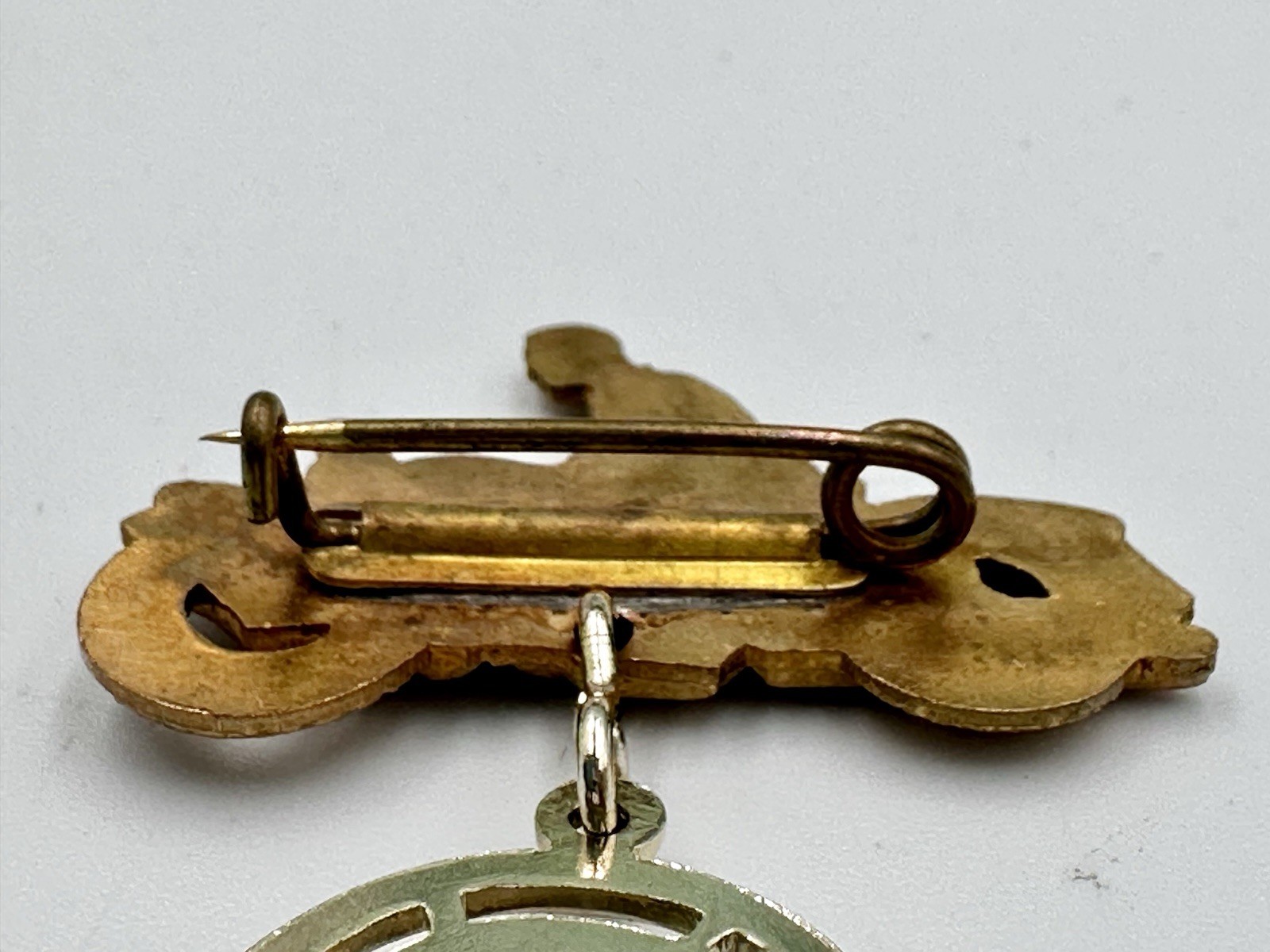 Antique 1930/40’s Brass US Army Harley Davidson Indian Motorcycle Motorcycle Pin