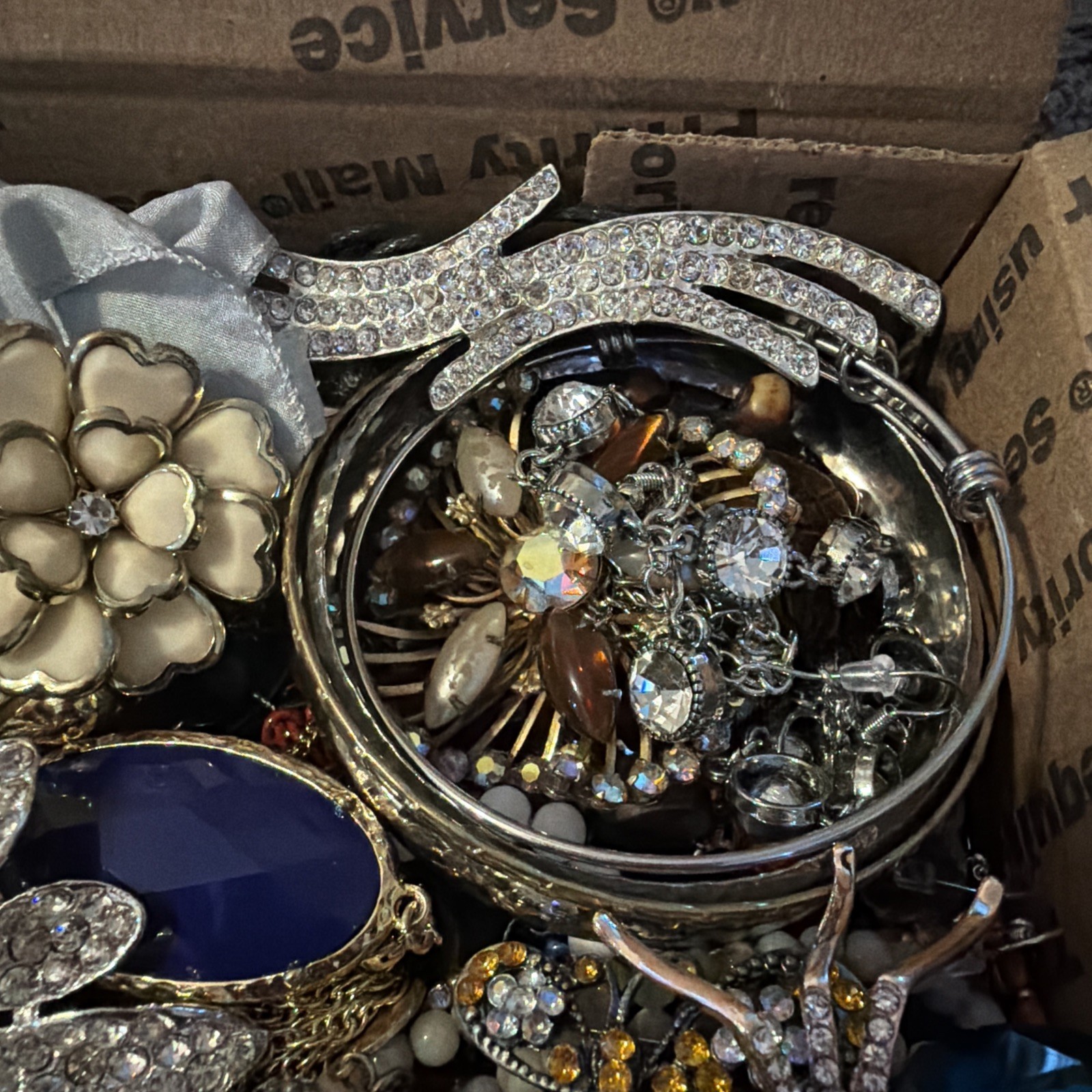 Vintage to Now Jewelry Lot, ALL WEARABLE Untested. No Broken. Box A2