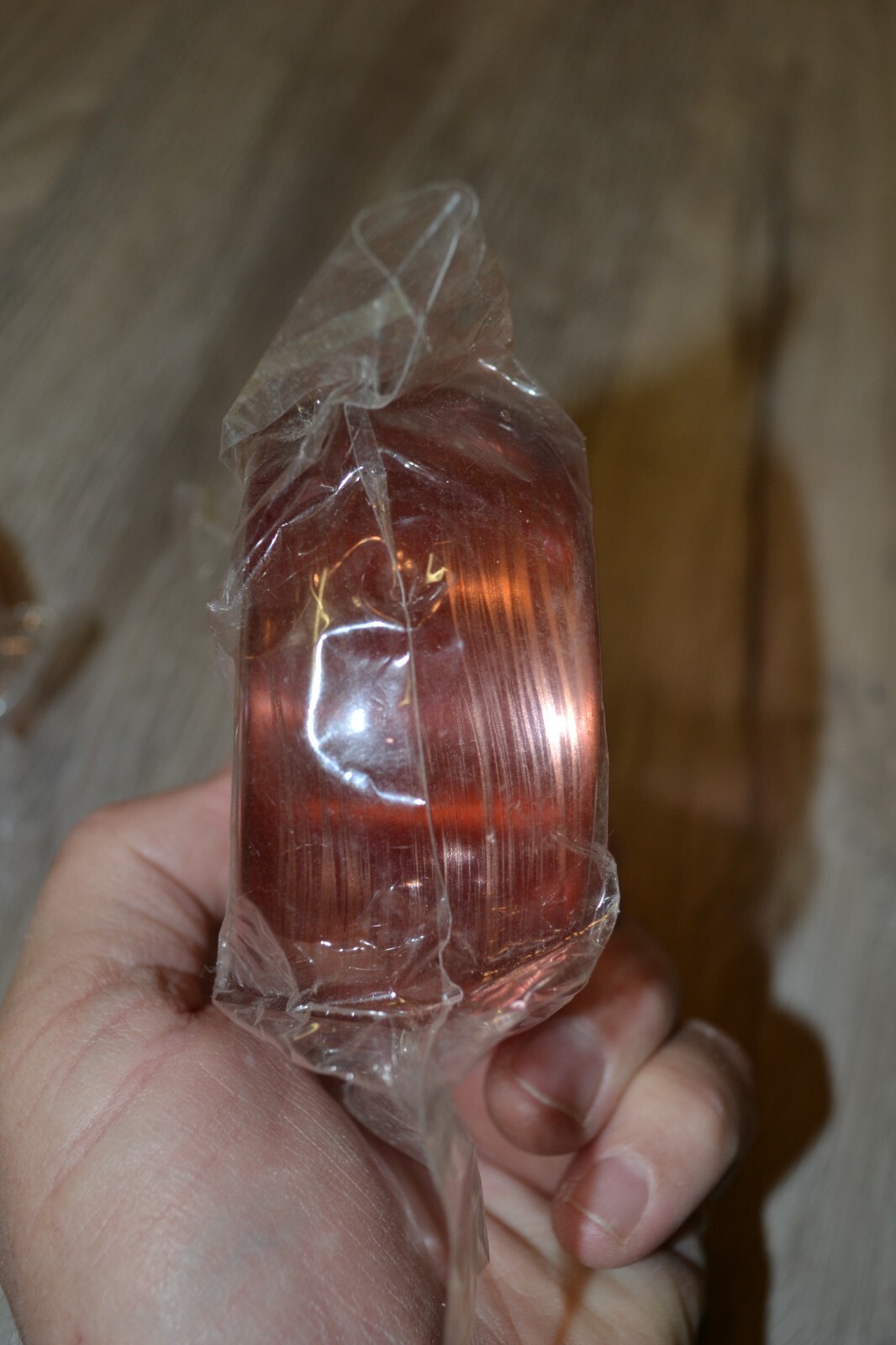 Lot of 2 Brown and Pink Tinted Thick Bracelets Plastic 3″
