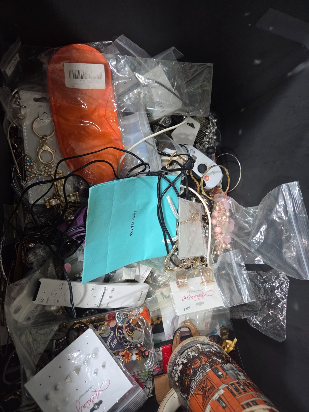 Storage unit find- tote full of jewelry sterling silver
