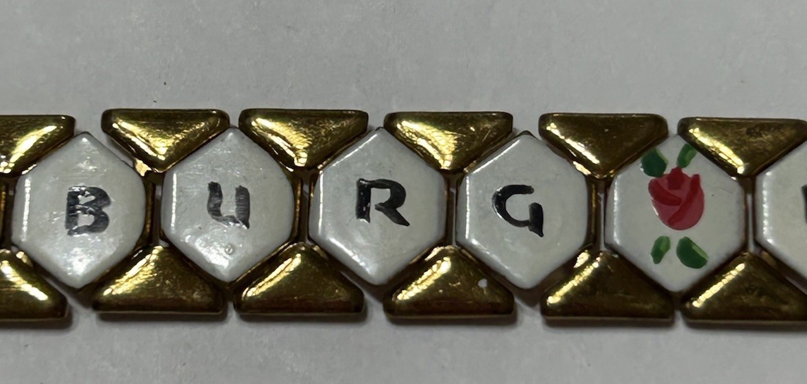 Vintage St Petersburg Florida Bracelet Souvenir Tourist Enamel Brass Plated