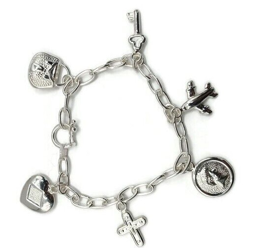 Unisex 950 Sterling Silver Travel Bracelet