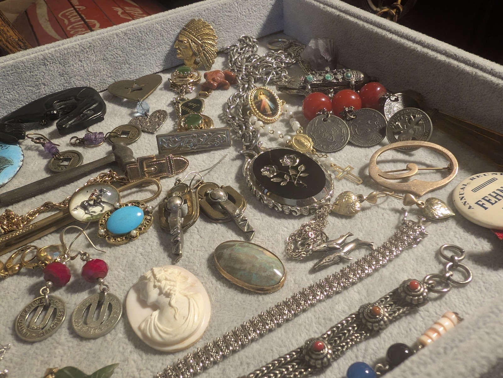 43 Vintage Unusual Wearable Collectible Craftable Jewelry & Nice Items Lot! 925