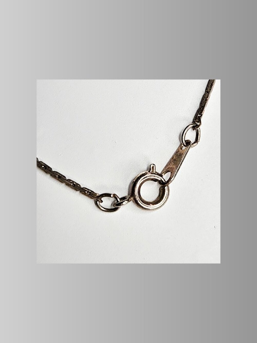18 Inch Silver Tone Solitaire Necklace