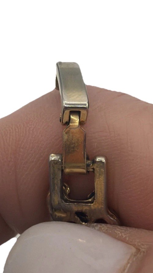 Vintage Running Horses Slide Bracelet – Gold Tone Equestrian Charm Jewelry