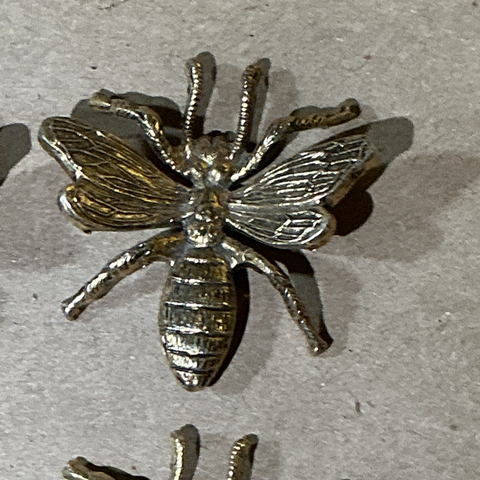 Group Of 8 Vintage Gold Finished Wasp/Bee Jewelry Pieces As Is INV-AT08