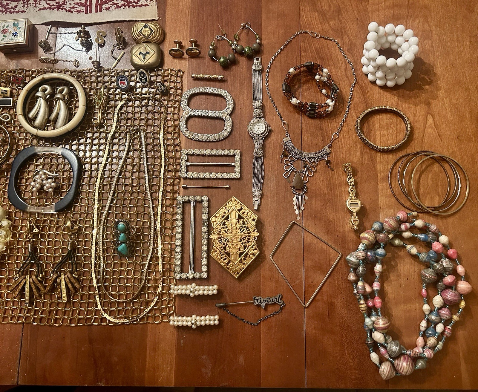 Massive Vintage Jewelry Lot Half Signed Some Silver All Wearable