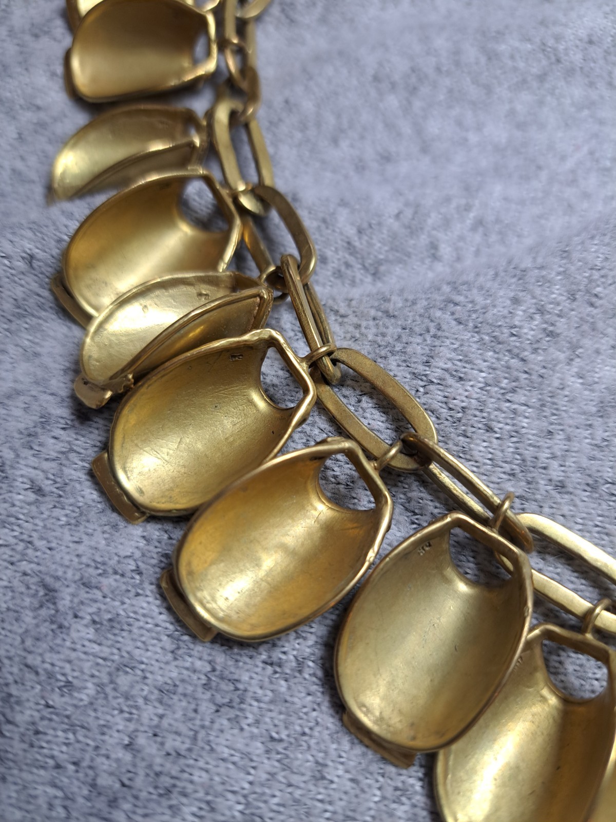 Vtg Kalevala Koru Nukkekääty Doll Chain Necklace 20 Charms Signed RC Rolled Gold