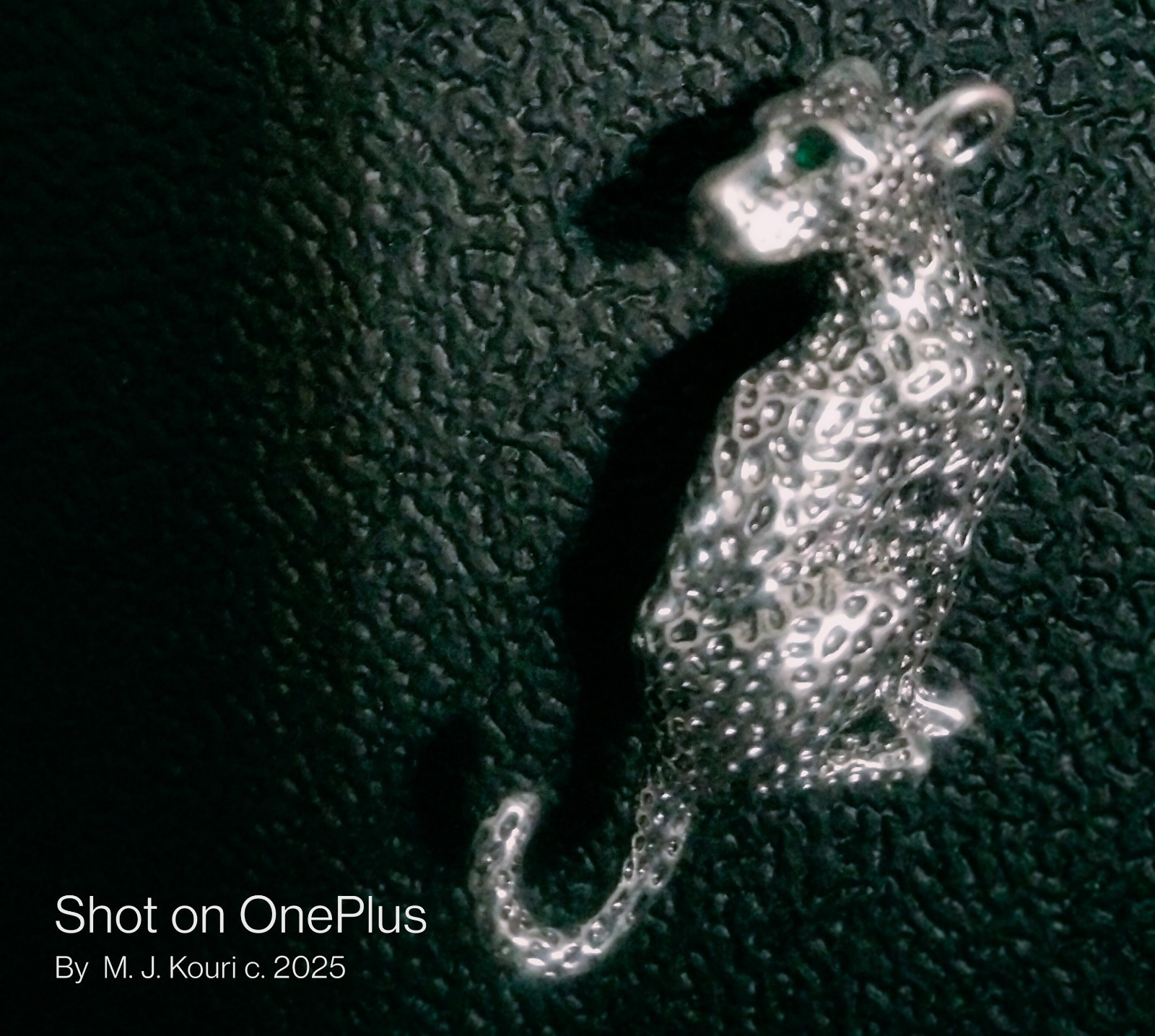 Betty White’s Silver & Emerald Leopard Brooch