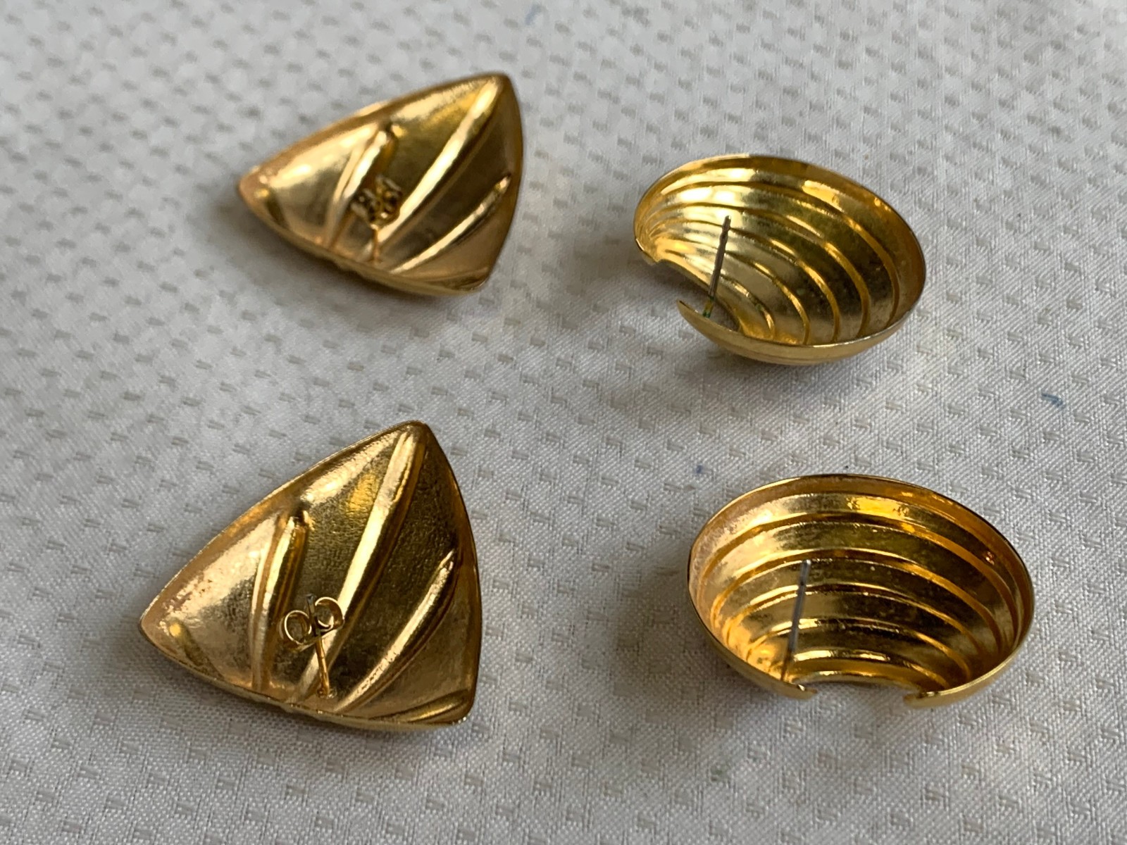 Vtg Costume Jewelry Lot Enamel Tiger’s Eye Faux Amber / Onyx / Gemstones