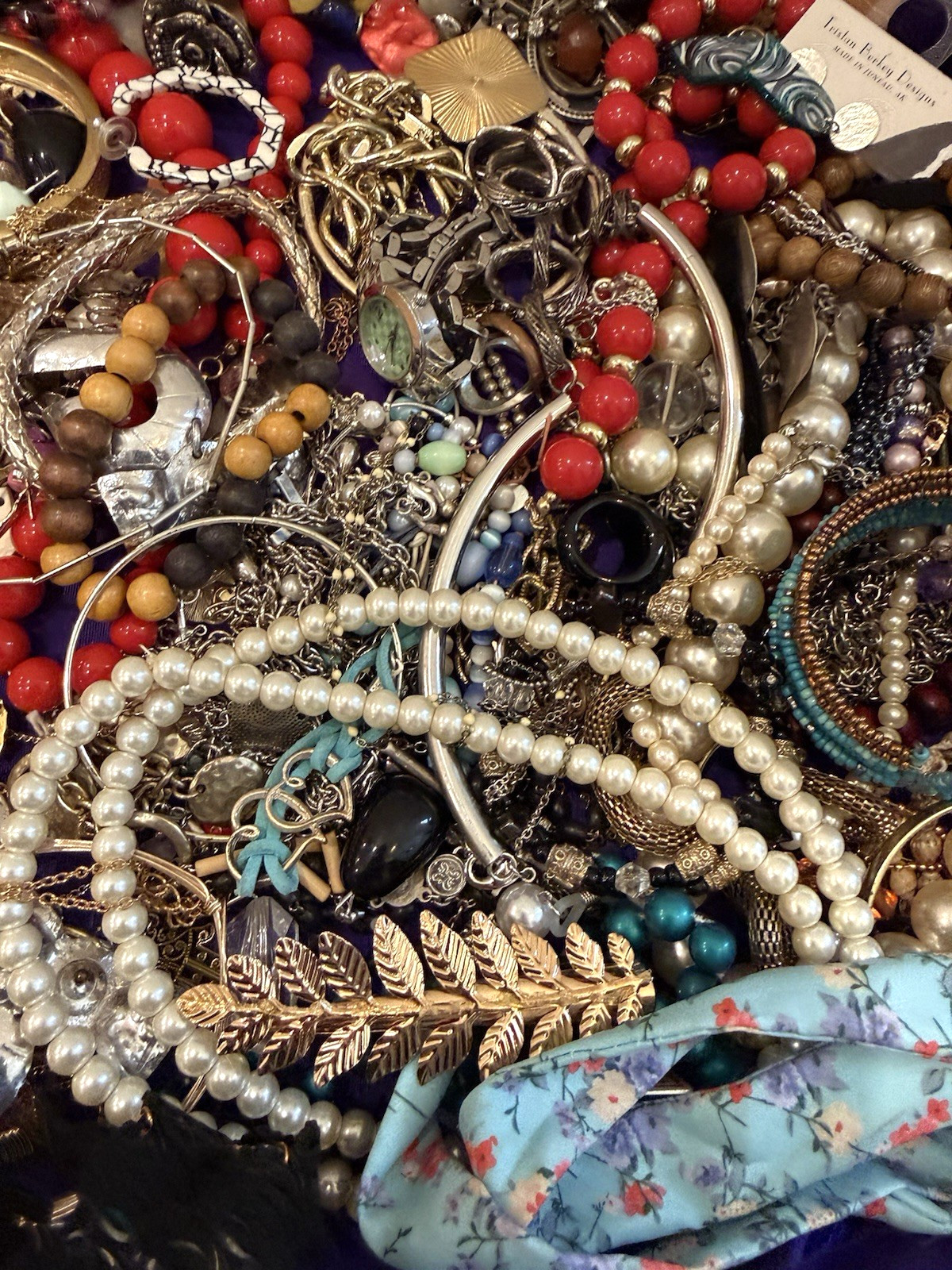 Vintage To Now Unsearched Untested Jewelry Lot X, 5 lb. 8 oz.