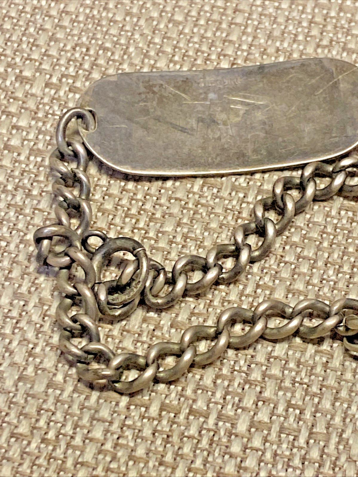 VINTAGE STERLING SILVER ID BRACELET ROBERT E PILCHER BRADLEY III 15 GRAMS