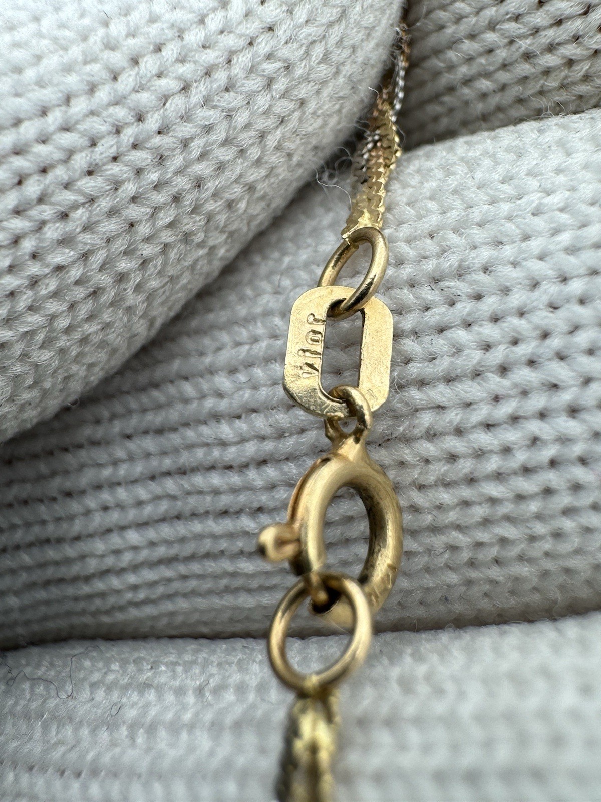 Vintage Necklace Bracelet Set 14k Gold Tri Braided Set Trendy