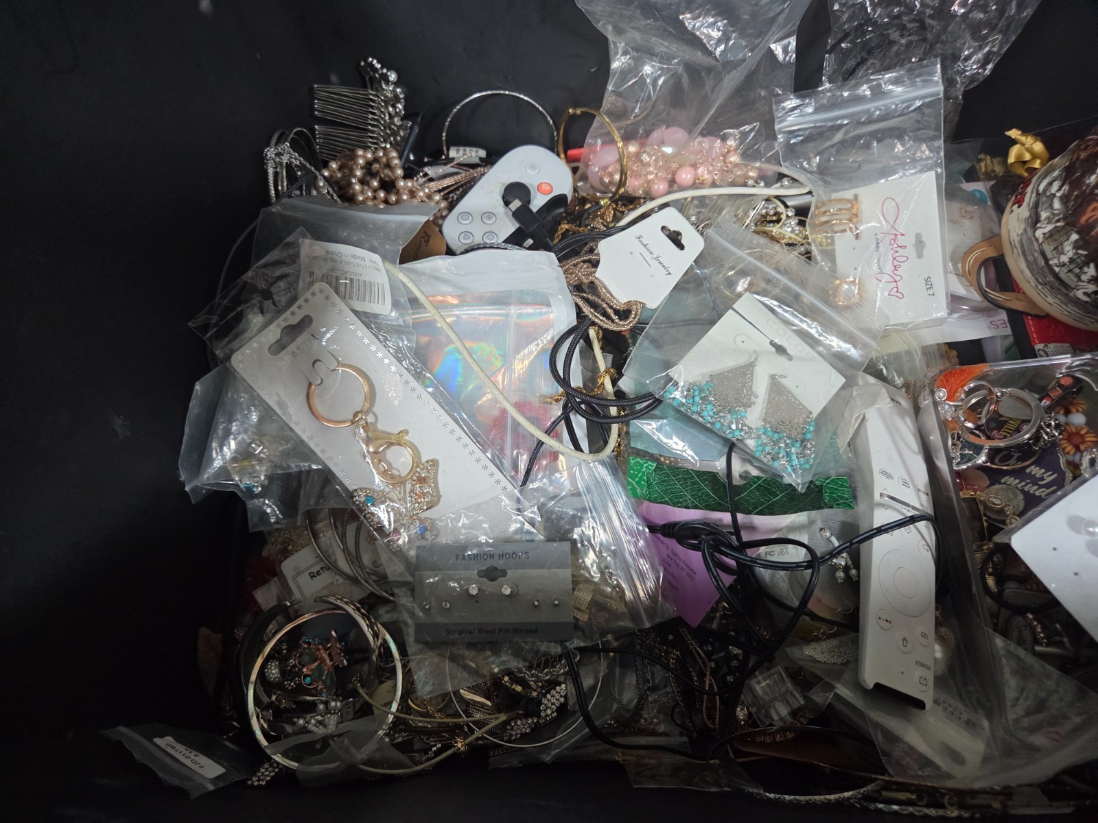Storage unit find- tote full of jewelry sterling silver