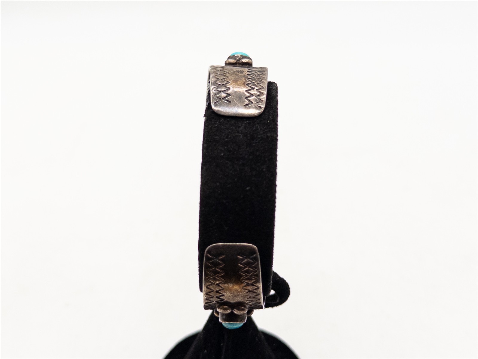 NAVAJO $600 Natural Turquoise Sterling Silver WATCH BANGLE Bracelet 30g