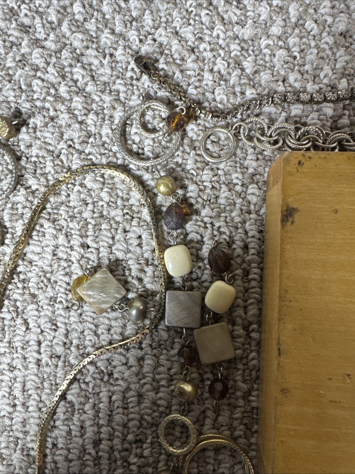 ESTATE FIND – COSMETIC JEWERLY WITH TWO JEWERLY BOXES – OVER 1 LB