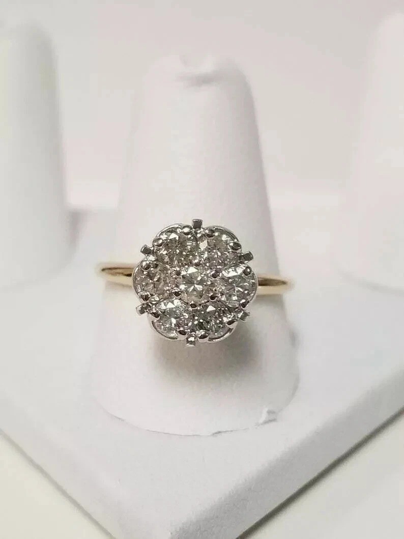 2.25Ct Art Deco Style Lab Created Diamond Anniversary 14K Yellow Gold FN Ring
