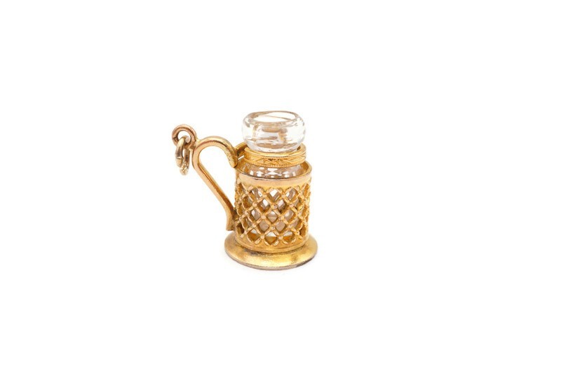 Vintage Gold Filled Beer Stein Charm