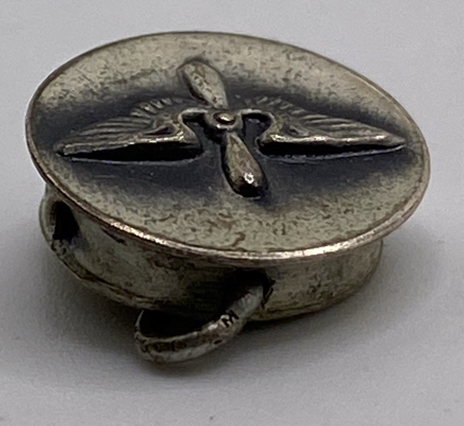 Vintage Sterling Silver United States Army Air Corps Hat/Cap Charm 1.3g