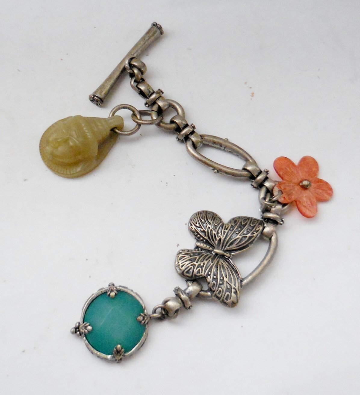 VINTAGE LUCKY BRAND CHAIN WITH CHARMS BEAUTIFUL DESIGN