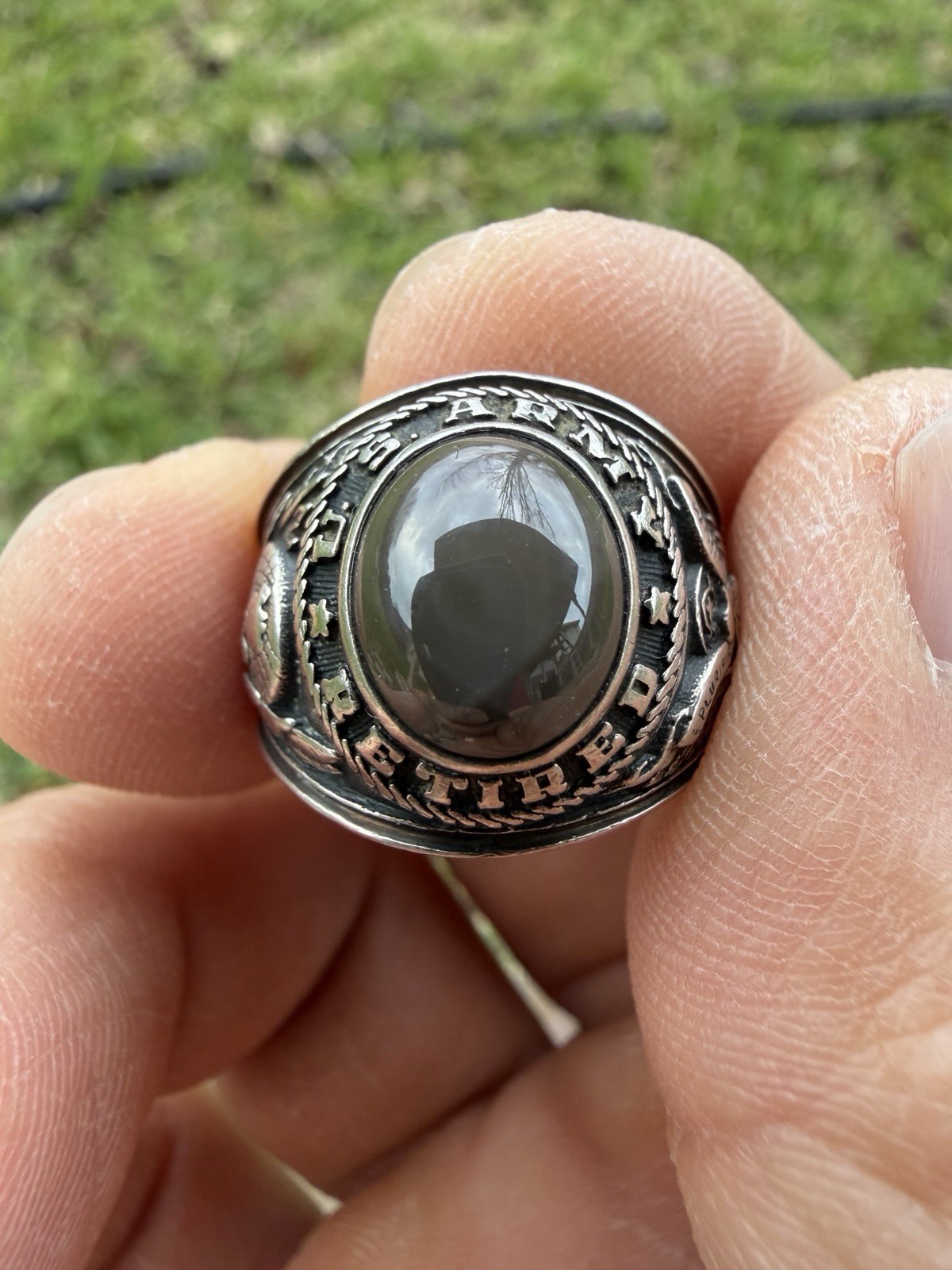 Vintage Military Us Army Returned Class Ring ( 10.4% Palladium)