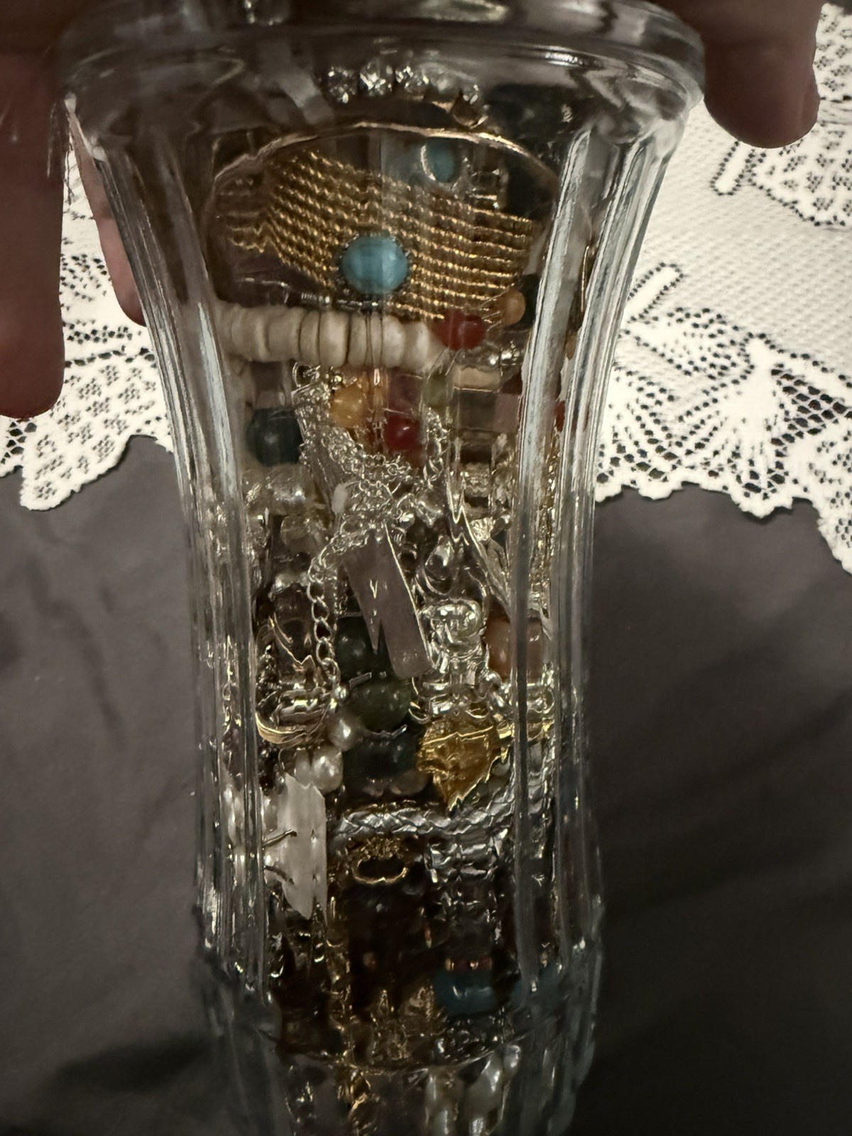 Mystery estate jewelry Jar Untested Wearable Vintage Modern 70 pieces