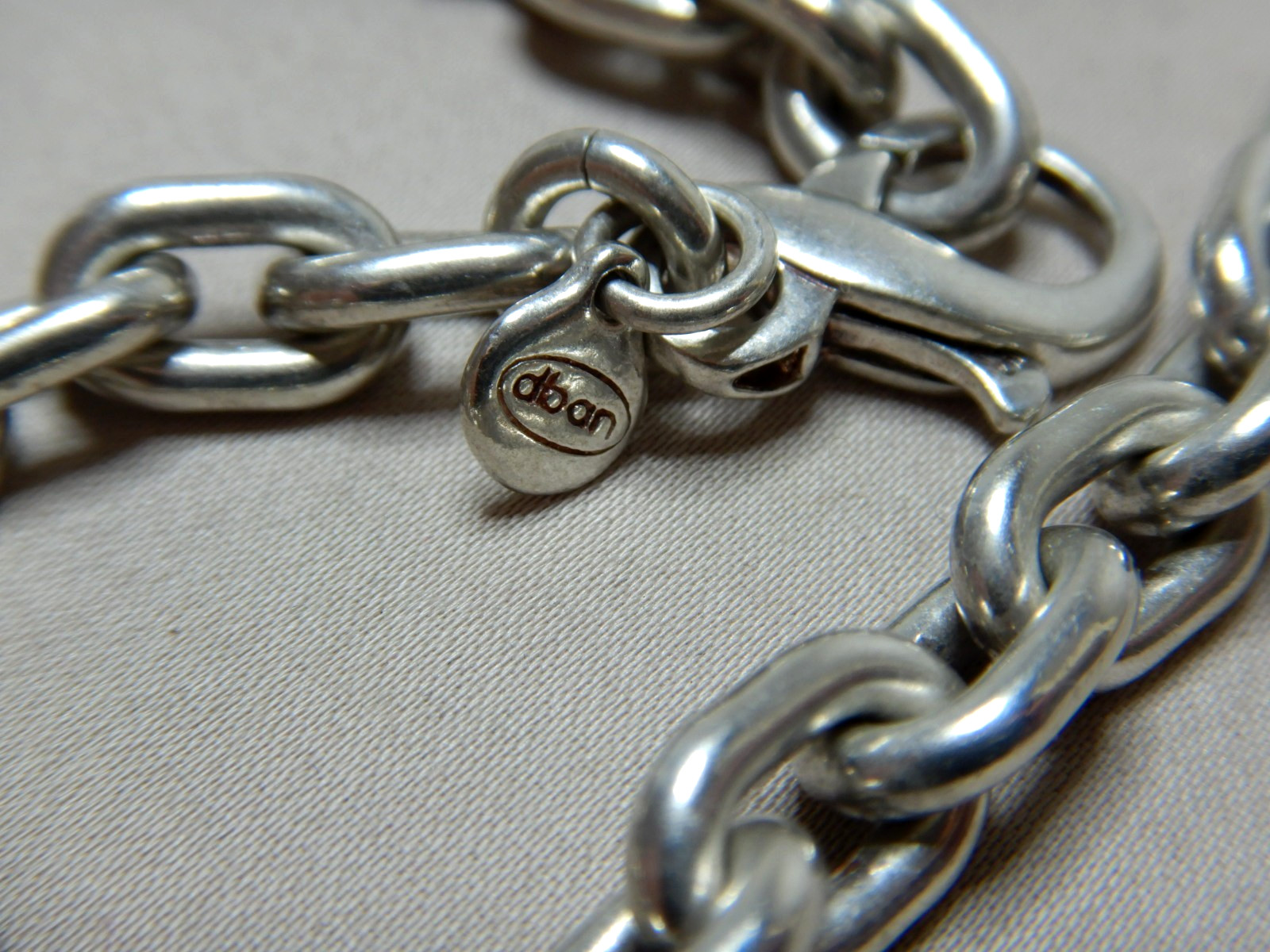 Vintage Sterling Silver Heavy Chunky Link Chain Necklace By Dban Australia 4208